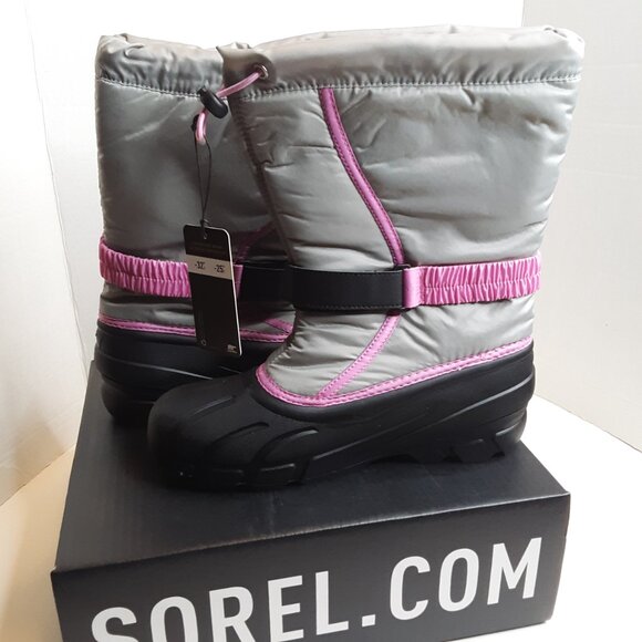 Sorel Big Girl Winter Snow Boot Size 7 - Picture 6 of 12